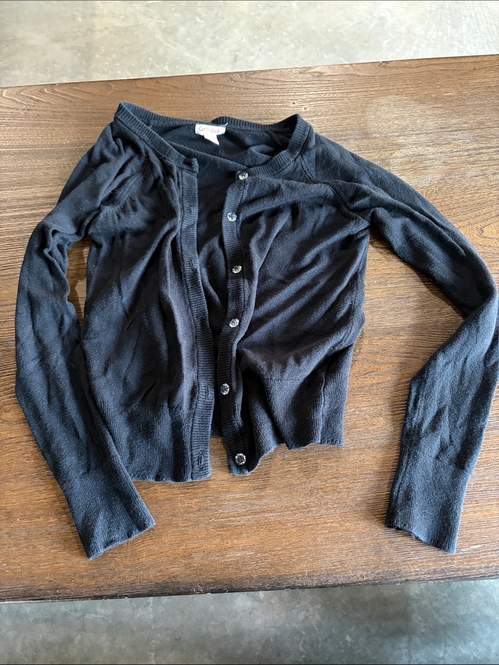 Black girls Button-Front Cardigan Sweater